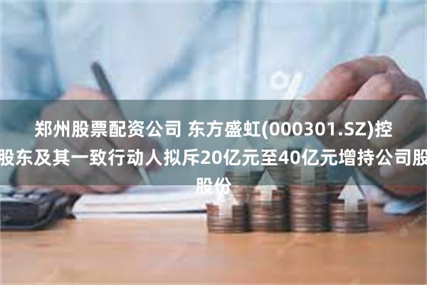 郑州股票配资公司 东方盛虹(000301.SZ)控股股东及其一致行动人拟斥20亿元至40亿元增持公司股份