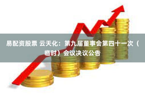 易配资股票 云天化：第九届董事会第四十一次（临时）会议决议公告