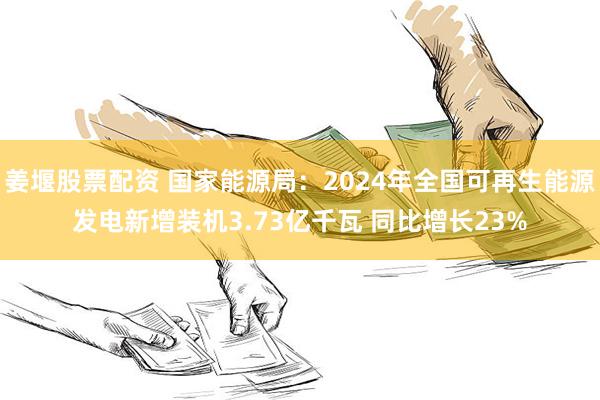 姜堰股票配资 国家能源局：2024年全国可再生能源发电新增装机3.73亿千瓦 同比增长23%