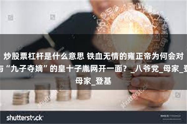 炒股票杠杆是什么意思 铁血无情的雍正帝为何会对参与“九子夺嫡”的皇十子胤网开一面？_八爷党_母家_登基