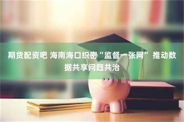 期货配资吧 海南海口织密“监督一张网” 推动数据共享问题共治