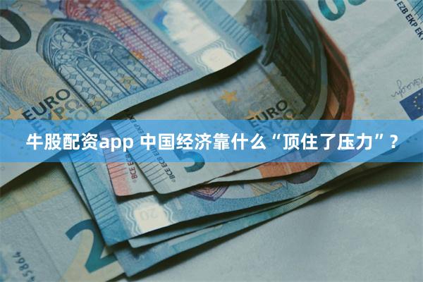 牛股配资app 中国经济靠什么“顶住了压力”？