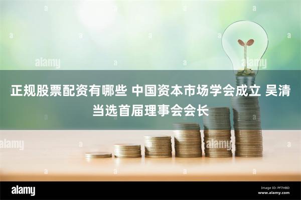 正规股票配资有哪些 中国资本市场学会成立 吴清当选首届理事会会长
