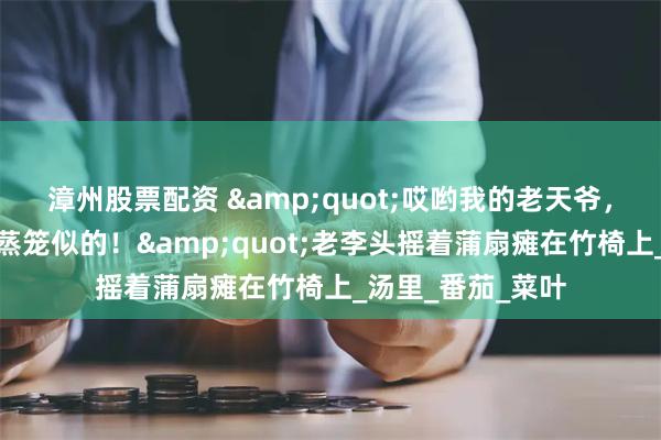 漳州股票配资 &quot;哎哟我的老天爷，这鬼天气热得跟蒸笼似的！&quot;老李头摇着蒲扇瘫在竹椅上_汤里_番茄_菜叶