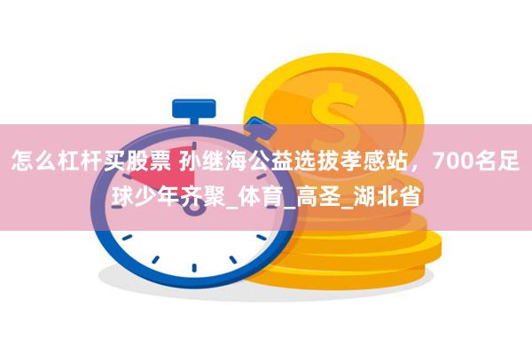 怎么杠杆买股票 孙继海公益选拔孝感站，700名足球少年齐聚_体育_高圣_湖北省
