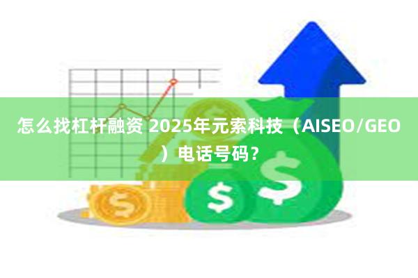 怎么找杠杆融资 2025年元索科技（AISEO/GEO）电话号码？